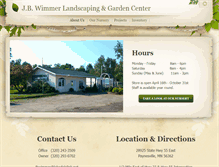 Tablet Screenshot of jbwimmerlandscaping.com